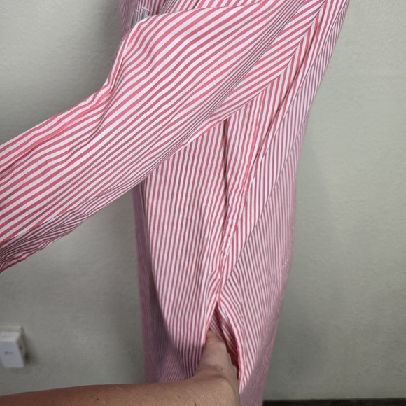 Lauren Ralph Lauren Pink Striped Women's Nightshirt Size Small - Picture 8 of 16